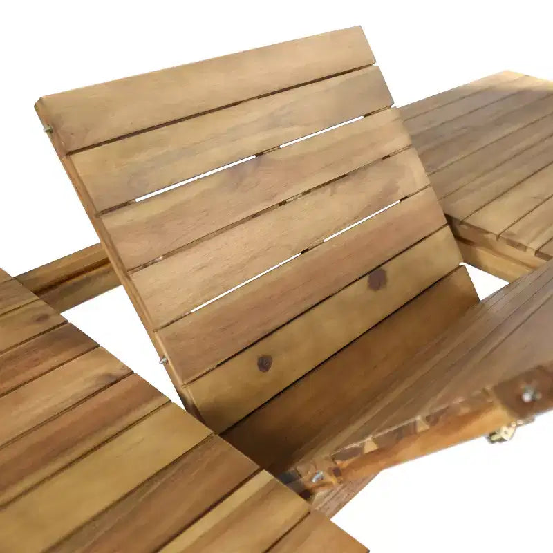 Christopher Knight Home Rasmus Modern 7 Piece Patio Acacia Dining Set with Expandable Slatted Table and Cushion