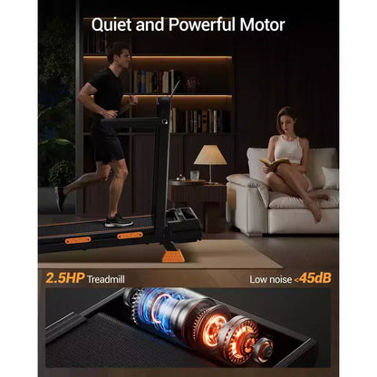 3 in 1 Walking Pad Treadmill with 16% Incline, Folding Treadmill with Handle Bar, Portable Treadmills for Home Small, 220 Lbs Capacity