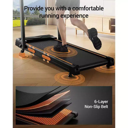 3 in 1 Walking Pad Treadmill with 16% Incline, Folding Treadmill with Handle Bar, Portable Treadmills for Home Small, 220 Lbs Capacity
