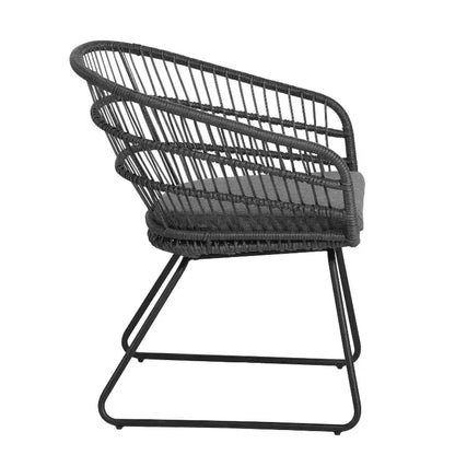 Christopher Knight Home Quinn Transitional 7 Piece Outdoor Iron Rattan Dining Set