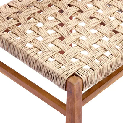 Christopher Knight Home Arman – Ensemble de salle à manger moderne 6 pièces en acacia pour patio avec osier et design à lattes