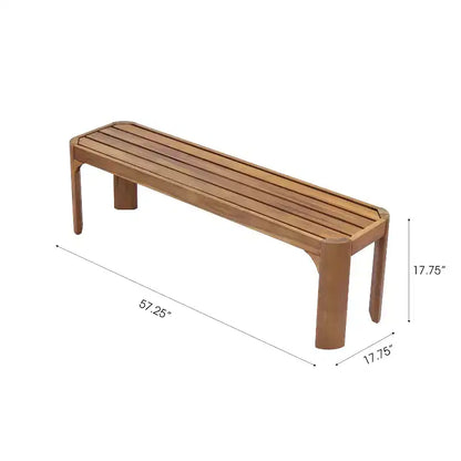 Christopher Knight Home Arman – Ensemble de salle à manger moderne 6 pièces en acacia pour patio avec osier et design à lattes