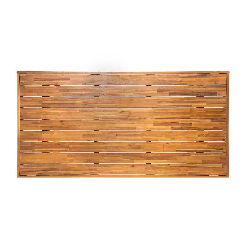 Ensemble de salle à manger d'extérieur rustique Emerson de 7 pièces en bois d'acacia avec coussins Christopher Knight Home