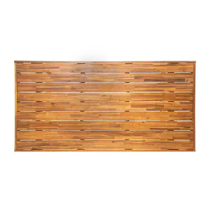 Ensemble de salle à manger d'extérieur rustique Emerson de 7 pièces en bois d'acacia avec coussins Christopher Knight Home