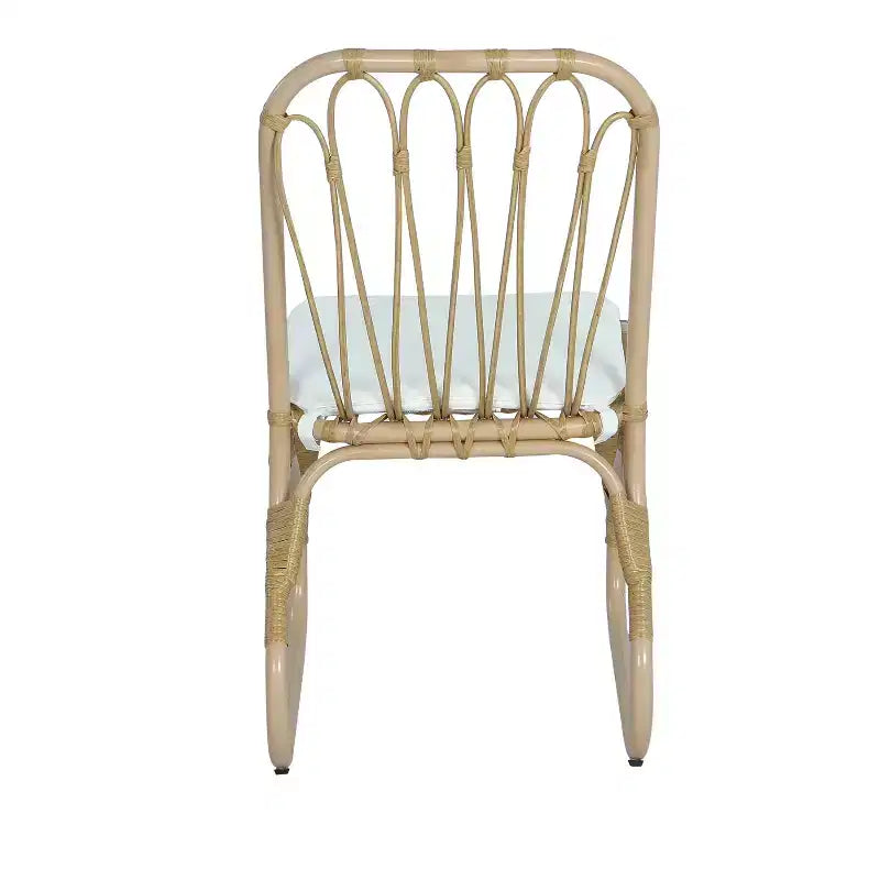 Christopher Knight Home Zion Table à Manger Moderne 7 Pièces en Bois d'Acacia avec Chaises en Rotin et Fer pour Patio