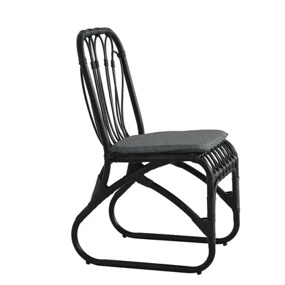 Christopher Knight Home Zion Table à Manger Moderne 7 Pièces en Bois d'Acacia avec Chaises en Rotin et Fer pour Patio