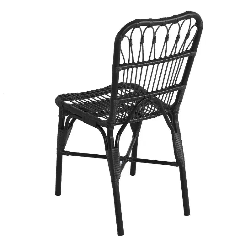Christopher Knight Home Bruni Modern 7 Piece Patio Iron and PE Rattan Dining Set with Oval Table