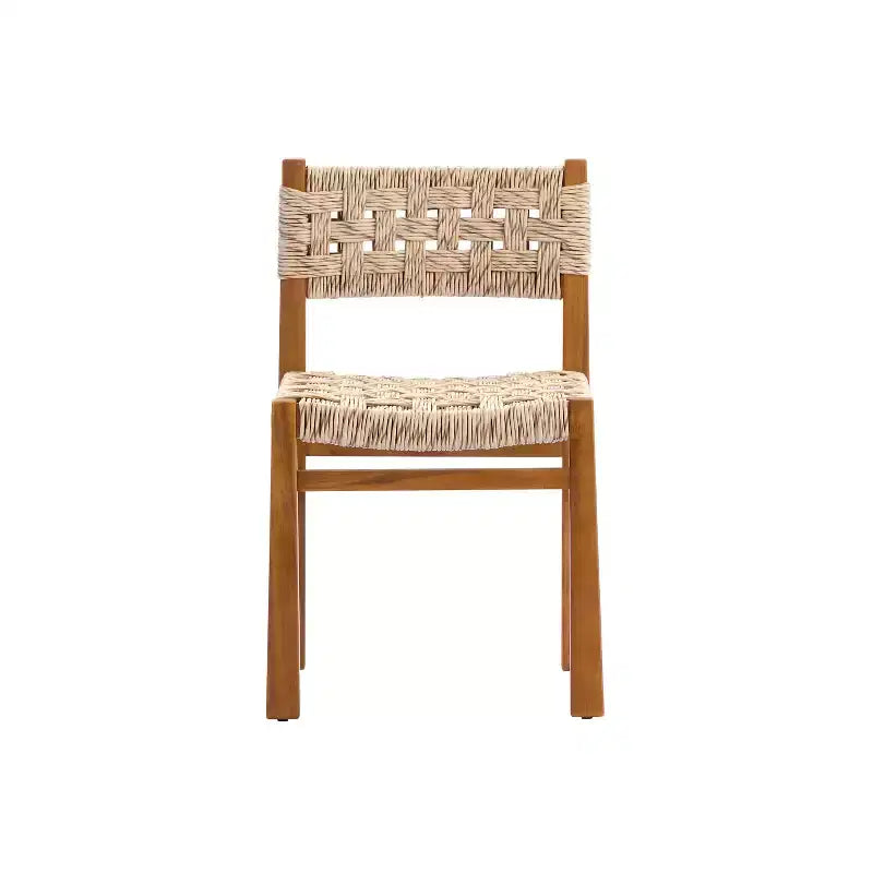 Christopher Knight Home Laksmi Modern 7 Piece Acacia Dining Set with Expandable Slatted Table and Wicker Design