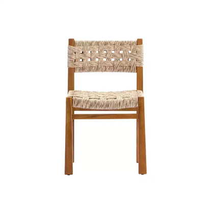 Christopher Knight Home Laksmi Modern 7 Piece Acacia Dining Set with Expandable Slatted Table and Wicker Design