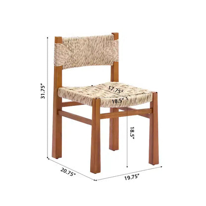 Christopher Knight Home Fineas 9 Piece Boho Outdoor Acacia Wood Dining Set with Expandable Slatted Table and Wicker Design