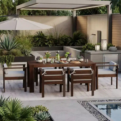 Polibi 7-Piece All-Weather Patio Dining Set