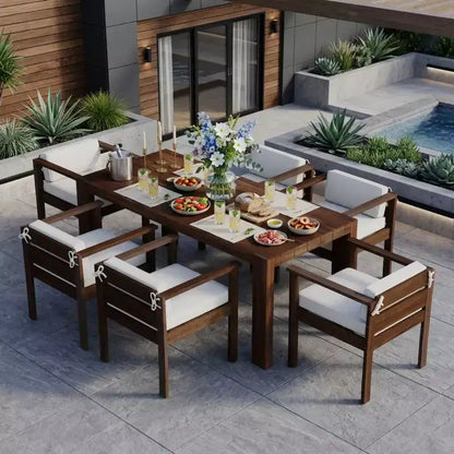 Polibi 7-Piece All-Weather Patio Dining Set