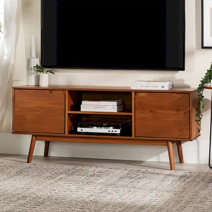Middlebrook 58-inch Mid-Century Solid Wood TV Stand