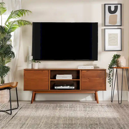 Middlebrook 58-inch Mid-Century Solid Wood TV Stand