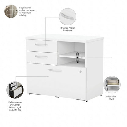 Studio C Storage Cabinet with Drawers by Bush Business Furniture