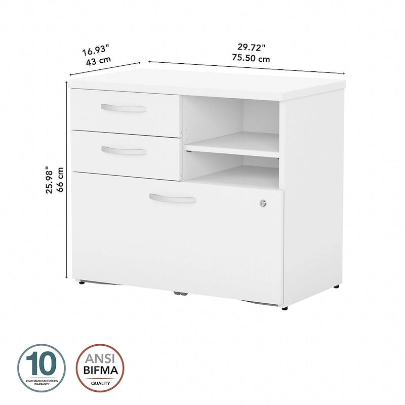 Studio C Storage Cabinet with Drawers by Bush Business Furniture