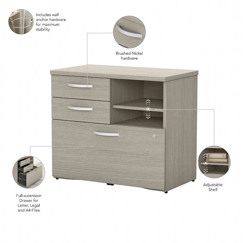 Studio C Storage Cabinet with Drawers by Bush Business Furniture