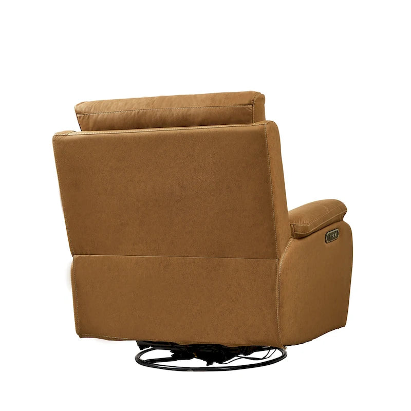 Christopher Knight Home - Liyasi Dual OKIN Motor Swivel Rocker Recliner with Infinite Position, Power Headrest, and USB Charging
