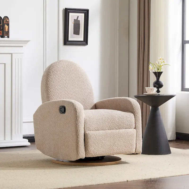 Christopher Knight Home 360 Swivel and Glider Boucle Recliner Chair