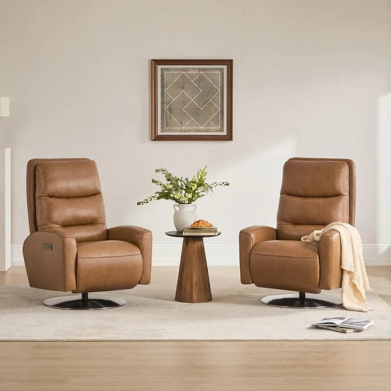 Mateo Dual Motor Power Swivel Recliner Lounge Chair