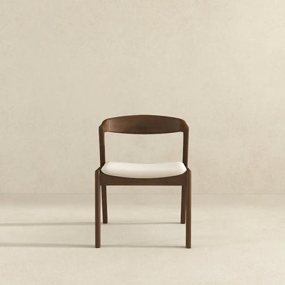 Solid Wood Cream Dining Chair (Set Of 2)