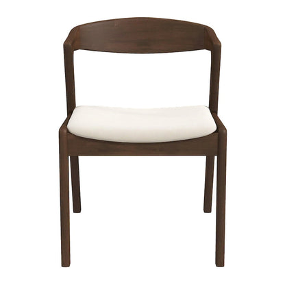 Solid Wood Cream Dining Chair (Set Of 2)