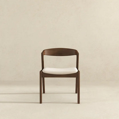Solid Wood Cream Dining Chair (Set Of 2)