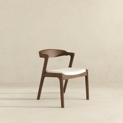 Solid Wood Cream Dining Chair (Set Of 2)
