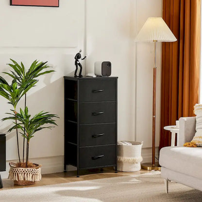 4-Drawer Fabric Dresser, Foldable Storage Cabinet Organizer