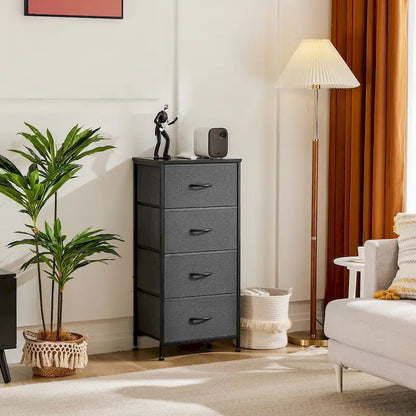 4-Drawer Fabric Dresser, Foldable Storage Cabinet Organizer