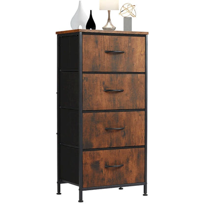 4-Drawer Fabric Dresser, Foldable Storage Cabinet Organizer