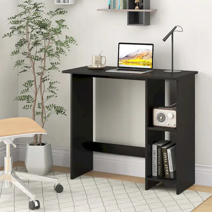 Costway Small Computer Desk with Storage Modern Writing Desk with