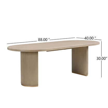 Christopher Knight Home - Eleanor Modern Style Oval Wood Dining Table