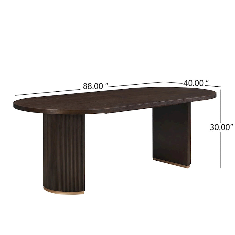 Christopher Knight Home - Eleanor Modern Style Oval Wood Dining Table