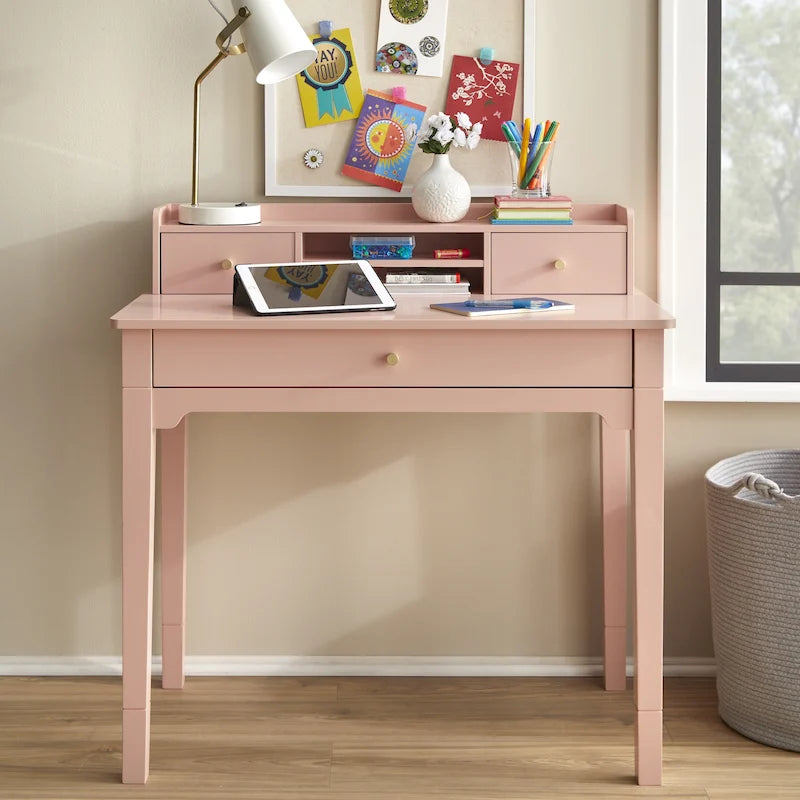 Lifestorey Keaton Desk with Hutch