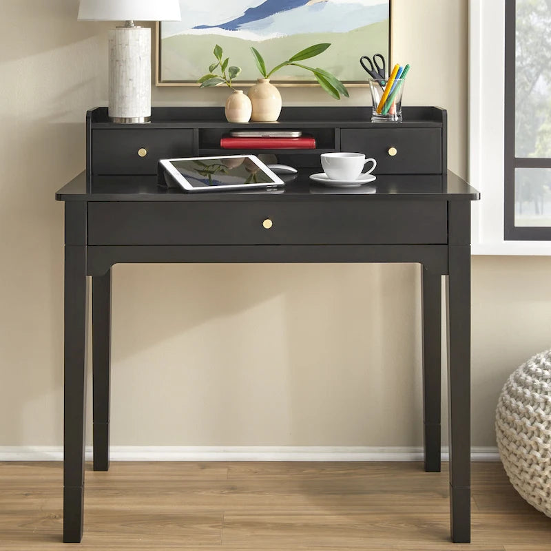 Lifestorey Keaton Desk with Hutch