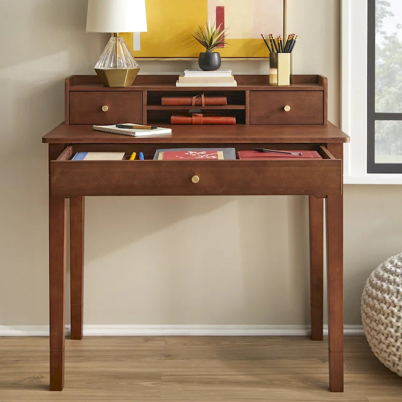 Lifestorey Keaton Desk with Hutch