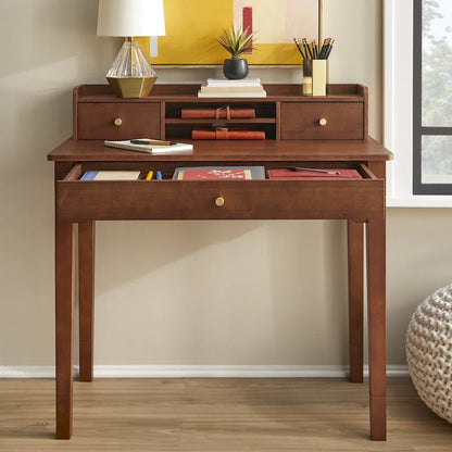 Lifestorey Keaton Desk with Hutch