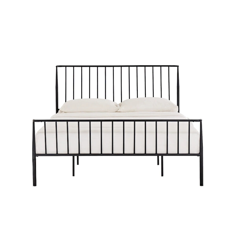 Bastrop Matte Black Finish Metal Queen Bed by iNSPIRE Q Modern