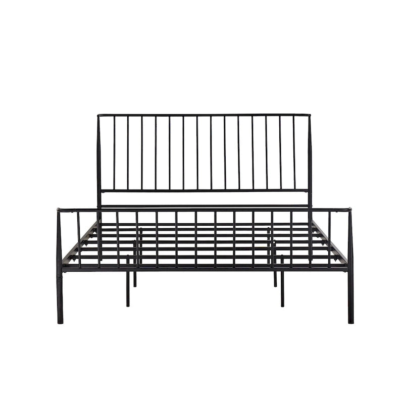 Bastrop Matte Black Finish Metal Queen Bed by iNSPIRE Q Modern