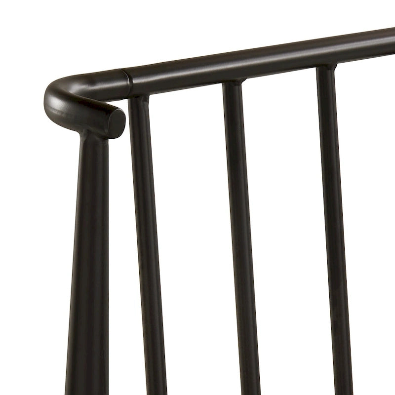 Bastrop Matte Black Finish Metal Queen Bed by iNSPIRE Q Modern