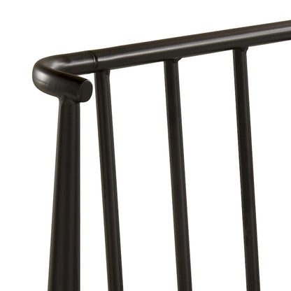 Bastrop Matte Black Finish Metal Queen Bed by iNSPIRE Q Modern