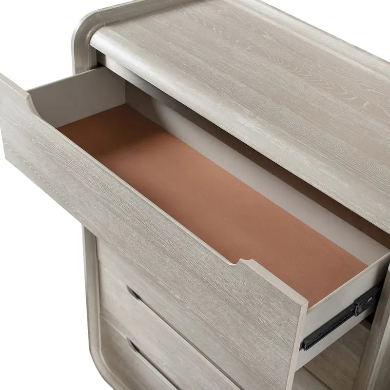 Modern Solid Wood 5-Drawer Chest