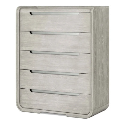 Modern Solid Wood 5-Drawer Chest