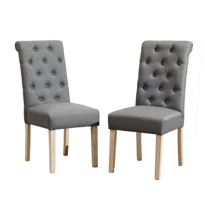 Ensemble de salle à manger 5 pièces, ensemble de meubles de cuisine en bois, table ronde avec piètement central en croix et 4 chaises capitonnées