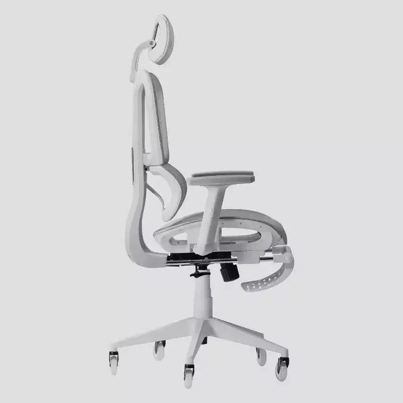 Airflex2 Mesh Gaming Chair with Footrest White - Techni Sport: Synchro-Tilt, 275 Lbs Capacity, Ergonomic Design