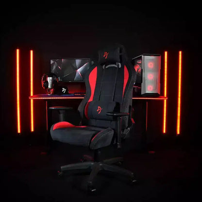 Arozzi Torretta Premium Chaise de bureau et de jeu super douce avec 2 oreillers de soutien Rouge