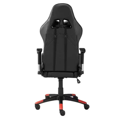 Chaise de jeu Brassex 52 po Lucas noire/rouge