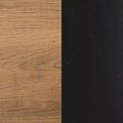 Étagère Arche à 5 tablettes 72" Haven en bois et métal, Chêne récupéré/Noir mat - Nathan James