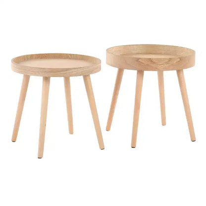 Pebble Side Table Set Natural - LumiSource